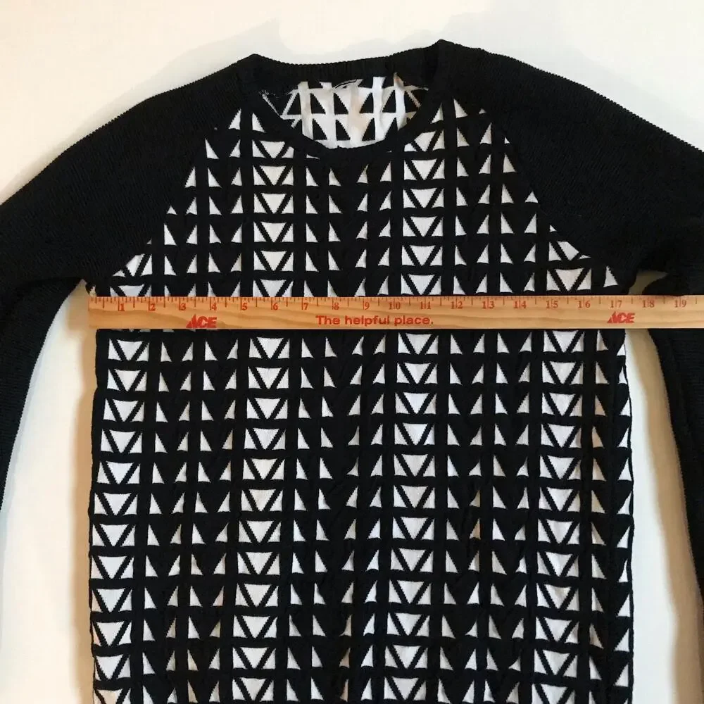 Faith Connexion Paris Geometric Jacquard Sweater Small Saks Fifth Avenue Luxury
